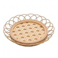 Porta Copos 11cm x 1,5cmTramelli  Natural Rattan 